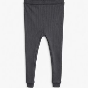 Quincy Mae Ribbed Leggings Gray 2-3 Y